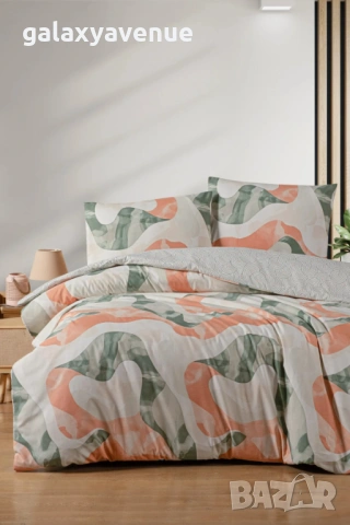 Mürdüm Home Комплект чаршафи за двойно легло Lotus, 100% памук, снимка 5 - Спално бельо - 53982426