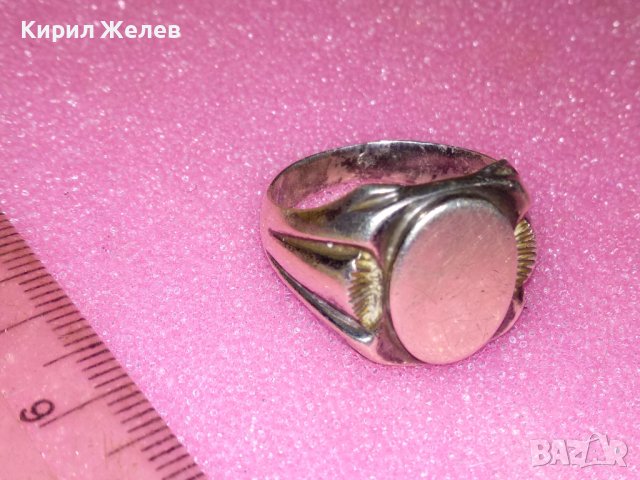 СТАР АРИСТОКРАТИЧЕН СРЕБЪРЕН ПРЪСТЕН ВИСОКА ПРОБА СРЕБРО 925 РЕТРО БИЖУ РЪЧНА ИЗРАБОТКА 41883, снимка 14 - Антикварни и старинни предмети - 44390497