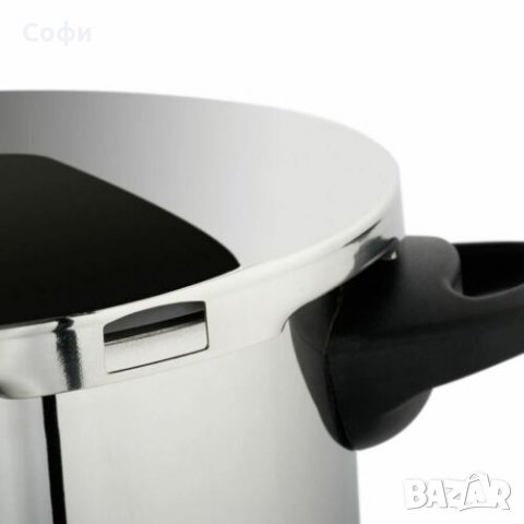 Тенджера под налягане Chromolit, 8L, Неръждаема стомана, Ф22, Сребърен, снимка 5 - Съдове за готвене - 31578677