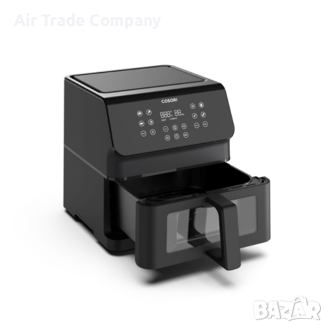 Фритюрник с горещ въздух Cosori Premium Plus Air Fryer CAF-P653-KEUR, 6.2L, Черен, снимка 4 - Фритюрници - 51680898