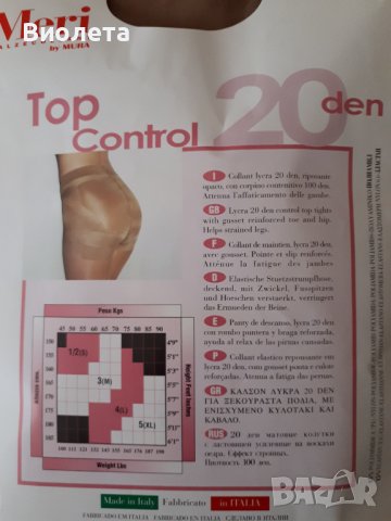 Стягащ и прибиращ чорапогащник MERI Body Slim 20 DEN, снимка 2 - Други - 39414436