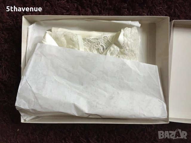 Нов Памучен корсаж с бикина комплект с бродерия и дантела в цвят шампанско , снимка 11 - Бельо - 30350806