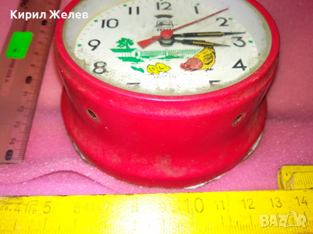 FEI LU MADE in CHINA FU SHENG Стар РЯДЪК КОЛЕКЦИОНЕРСКИ РЕТРО МЕХАНИЧЕН КИТАЙСКИ БУДИЛНИК 31872, снимка 12 - Антикварни и старинни предмети - 44549045