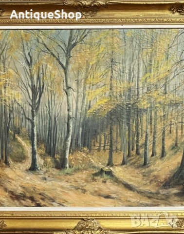 Картина. Горски пейзаж. Масло върху канава, снимка 2 - Картини - 53159703