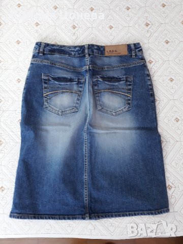 дънкова пола, снимка 3 - Поли - 38045915