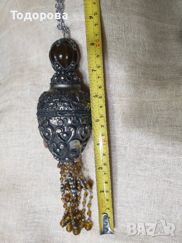 Голяма красива висулка с полускъпоценни камъни, снимка 5 - Други ценни предмети - 39467825