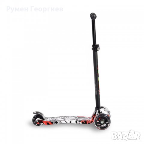 Детска алуминиева тротинетка Rapture черен, снимка 4 - Скутери и тротинетки - 34980245