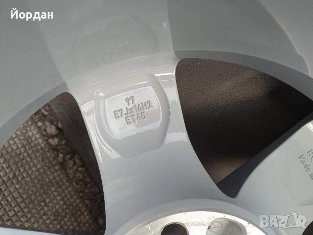 ОРИГИНАЛНИ джанти 16 ' цола 5x114,3 TOYOTA / ТОЙОТА ЕТ40 7J + датчици, снимка 13 - Гуми и джанти - 54221530