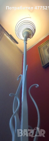 Арт подова лампа - авторски модел, метал, ръчна изработка, уникат, снимка 6 - Лампиони - 53948320