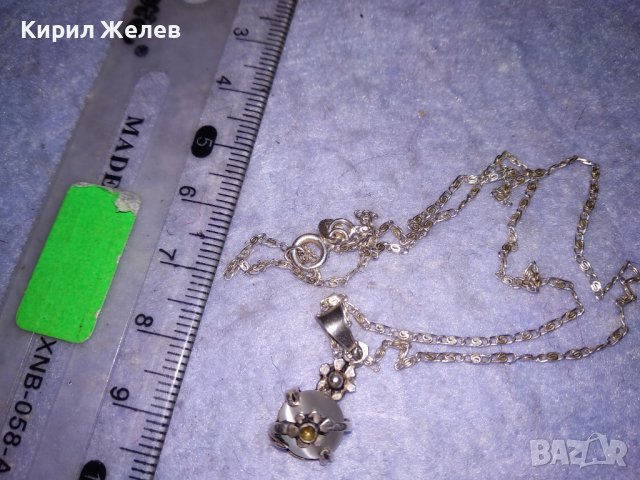ПРЕКРАСНО СРЕБЪРНО НЕЖНО КОЛИЕ СРЕБРО 925 с ЮВЕЛИРНО ШЛИФОВАНО КОТЕШКО ОКО КАМЪК 36474, снимка 11 - Колиета, медальони, синджири - 39653912