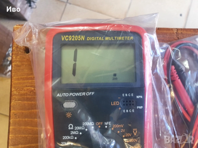 НОВ! Мултицет Digital Multimeter VC9205N Пълен комплект., снимка 5 - Друга електроника - 51995655