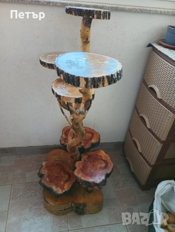 Естествен цветарник от дърво , снимка 2 - Стайни растения - 52766303