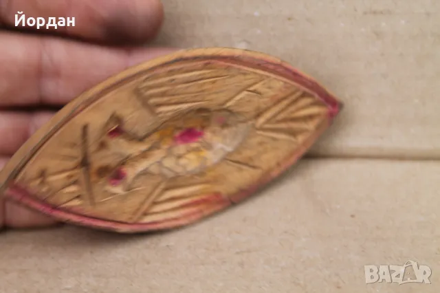 Дървен печат за обреден хляб, снимка 2 - Антикварни и старинни предмети - 47312681