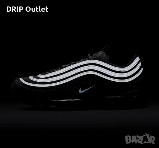 !НОВИ! Nike Air Max 97 | Black/White | + КУТИЯ, снимка 4 - Маратонки - 54167663
