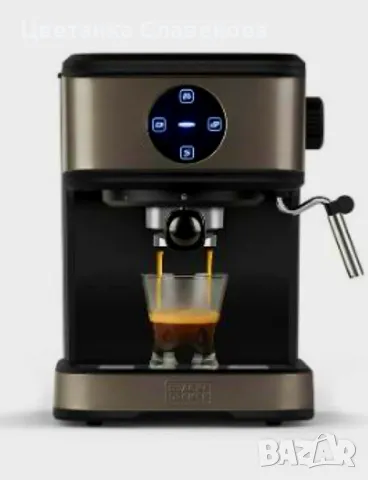 Еспресо кафе машина, BLACK+DECKER BXCO850E - 850W 20 бара, снимка 2 - Кафемашини - 49200452