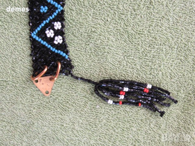 Колан от маниста с геометрични фигури от времето на соца, снимка 4 - Други ценни предмети - 32078039