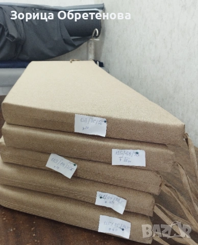 Изработка на възглавници и седалки по поръчка – по размер на клиента, снимка 6 - Градински мебели, декорация  - 54011346