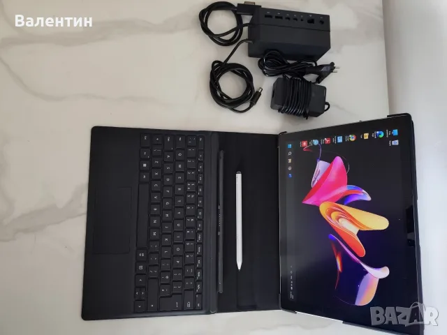 Лаптоп Microsoft Surface Pro 7+ 1960, i5-1135G7, 8GB, 256GB SSD, 12.3'' Тъчскрийн пълен комплект , снимка 4 - Лаптопи за работа - 55978911
