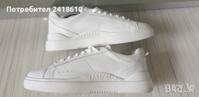 Hugo Boss HUGO Leather Mens Size 42/26 .5 - 27 см ОРИГИНАЛ! Мъжки кецове от естествена кожа!, снимка 8 - Кецове - 52343766