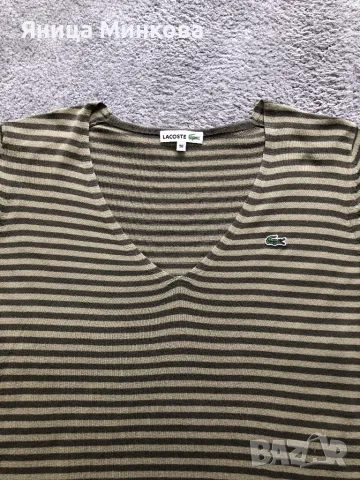 Дамска блуза- Lacoste, снимка 3 - Блузи с дълъг ръкав и пуловери - 47493082
