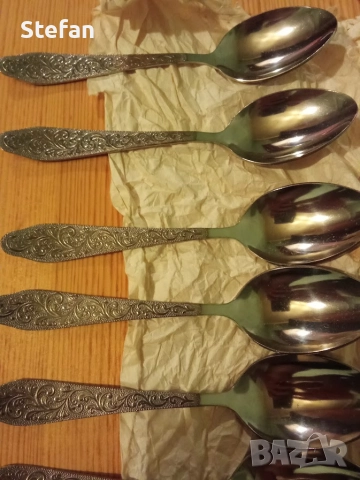 Руски прибори за хранене вилици, ножове и лъжици, снимка 11 - Антикварни и старинни предмети - 52309383