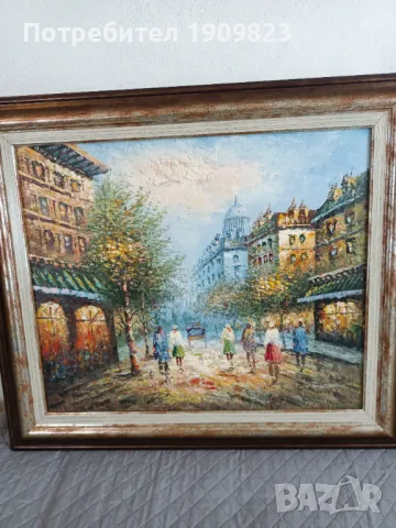 Стара маслена картина , снимка 1