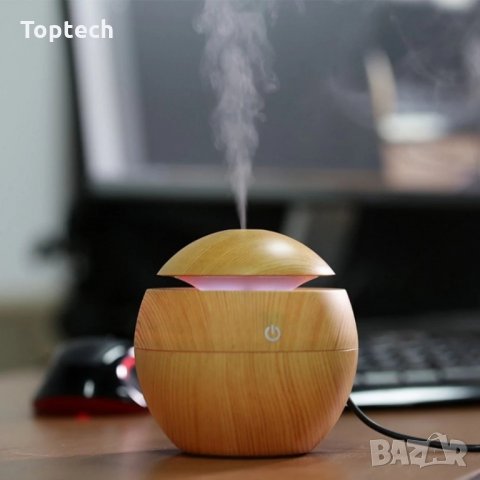 Ултразвуков арома дифузер с етерични масла в 3 цвята, снимка 4 - Овлажнители на въздух - 30628015