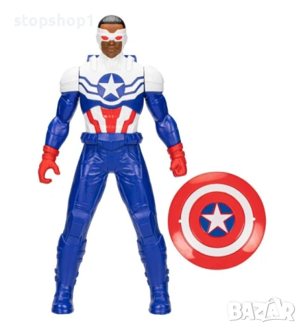 Фигурка на Капитан Америка от серията Marvel Mighty Hero (9") с аксесоар щит, снимка 4 - Кукли - 50738643