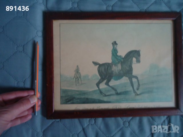 Стара литография за интериор картина снимка, снимка 3 - Картини - 39836027