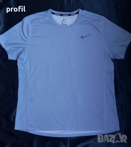 Nike Running Miller Tech мъжка тениска L/XL, снимка 2 - Тениски - 50689757