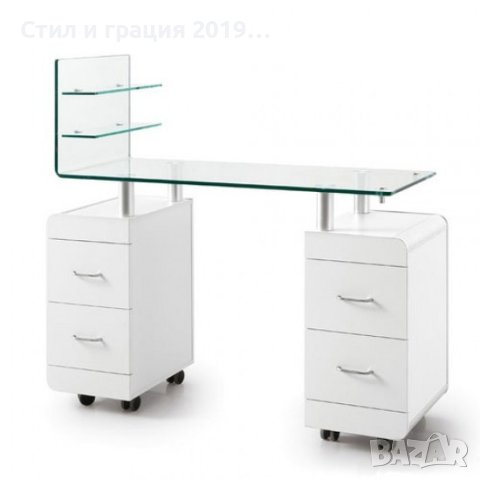 Маса за маникюр Beautyfor 122 х 40 х 78/115 см, снимка 1