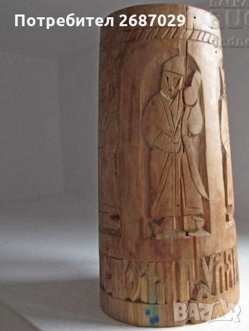 Халби:  стара дървена халба руска с дърворезба, скандинавска, немска - буре, Дисни - рекламна, снимка 6 - Други ценни предмети - 29284724