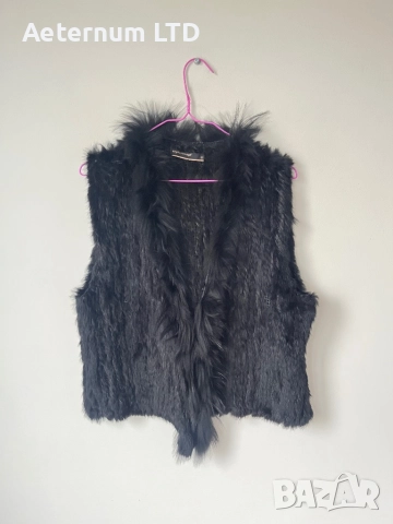 Дамски елек с естествен косъм