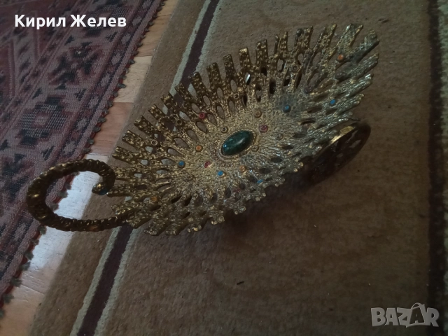 Месингова количка 51724, снимка 4 - Антикварни и старинни предмети - 52103632