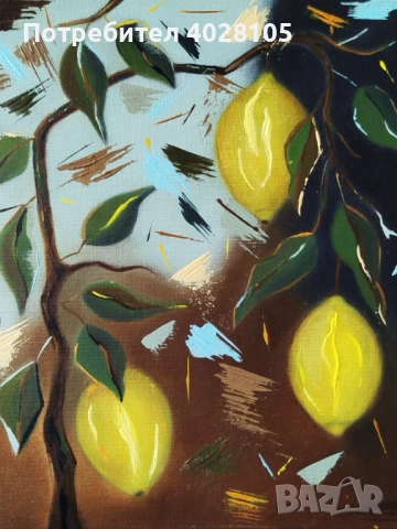 Продавам картина "Лимони", снимка 2 - Картини - 52351597
