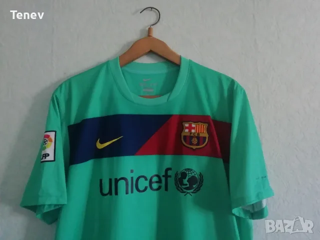 Барселона Меси 2010-2011 Оригинална Тениска Фланелка XL Nike Barcelona Messi Екип, снимка 4 - Тениски - 41692091