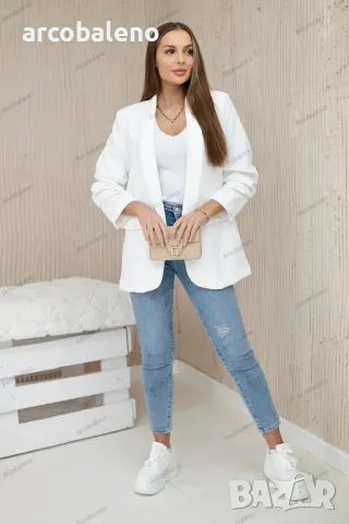 Елегантно дамско сако с ревери, 15цвята , снимка 17 - Сака - 48813882