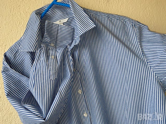 Дамска дълга риза H&M райе - L/XL, снимка 2 - Туники - 40405437