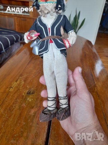 Стара фолклорна фигурка кукер, снимка 4 - Други ценни предмети - 42806575