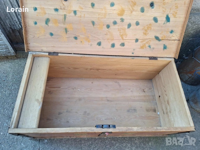 Дървена ракла(сандък), снимка 4 - Антикварни и старинни предмети - 51639952