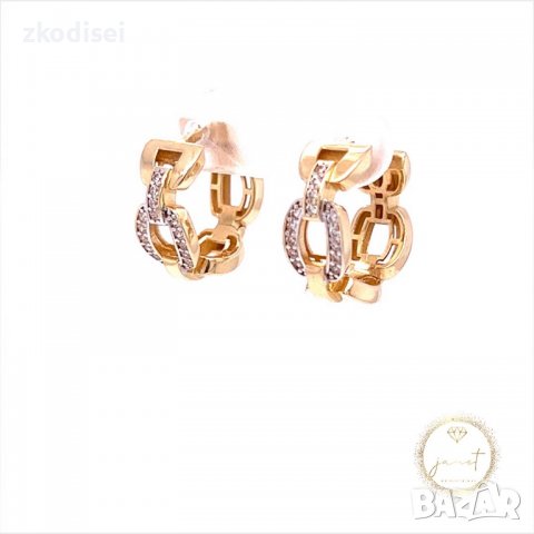 Златни обеци Tiffany 4,00гр. 14кр. проба:585 модел:10157-5, снимка 2 - Обеци - 38587923