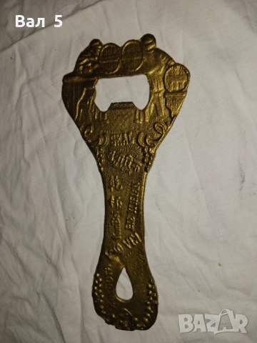 Огромна стара бронзова отварачка . РЯДКА, снимка 2 - Антикварни и старинни предмети - 52938413