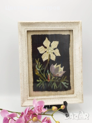 Винтидж ръчно тъкана картина, пано, гоблен , снимка 2 - Гоблени - 51513722