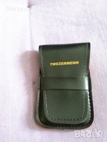 TWEZERMENN нов комплект от три броя професионални пинсети Англия в кожено калъфче, снимка 7 - Комплекти и лотове - 37950561