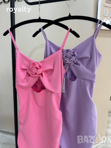 Нови Стилни Дамски Рокли Различни Цветове , снимка 2 - Рокли - 54096392