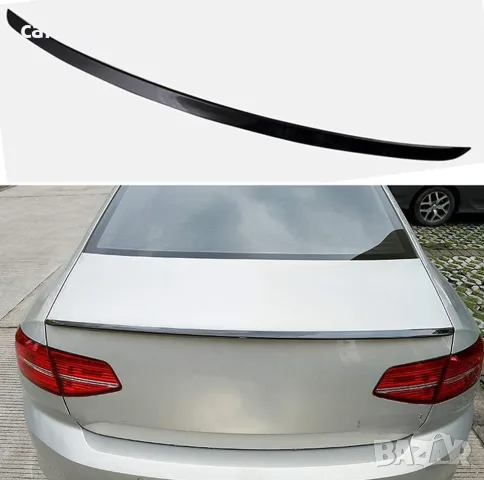 Спойлер за багажник за Volkswagen Passat B8 (2016+) - черен гланц