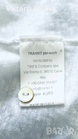 Лукс ленена блуза с копчета на гърба TRANSIT PAR-SUCH, снимка 15 - Блузи с дълъг ръкав и пуловери - 49902516