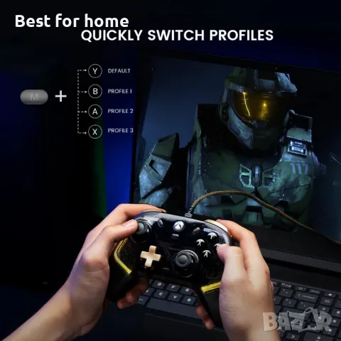  Кабелен контролер за Xboх GameSir Kaleid Flux , снимка 7 - Друга електроника - 49861250