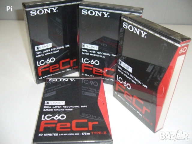 ELCASET LC 60 FeCr Sony - 4 броя, нови