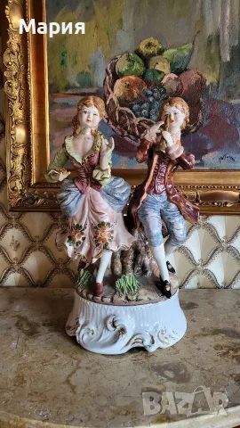 Огромна статуетка Capodimonte 